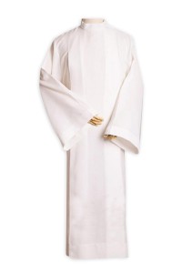 SKPT006 製造大白衣天主教基督教神父袍 執事長 司鐸神父翻領服裝 宗教服裝 教堂服裝 牧師服專門店